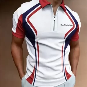 Camisa Polo Listrada de Manga Curta: Estilo e Conforto para o Homem Moderno